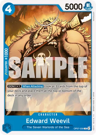 Edward Weevil #OP07-039 · 500 Years in the Future Pre-Release Cards One Piece card