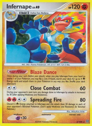 Infernape #3 · Stormfront Pokémon card