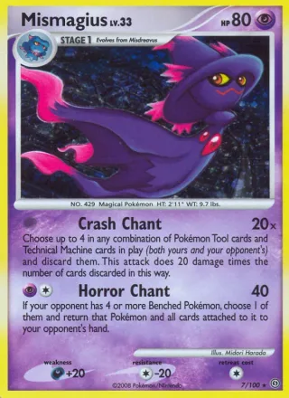 Mismagius #7 · Stormfront Pokémon card