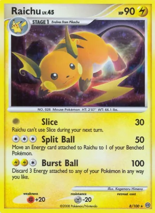 Raichu #8 · Stormfront Pokémon card