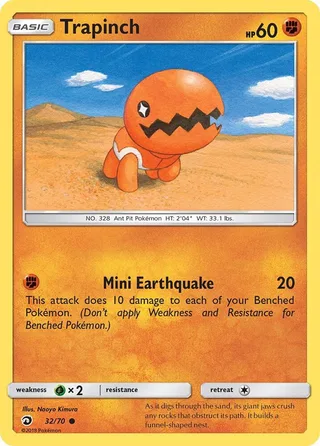 Trapinch #32 · Dragon Majesty Pokémon card