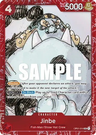 Jinbe (Premium Card Collection -ONE PIECE FILM RED Edition-) #OP01-014-premium-card-collection-one-piece-film-red-edition · One Piece Promotion Cards One Piece card