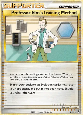 Professor Elm's Training Method #82 · Call of Legends Pokémon card