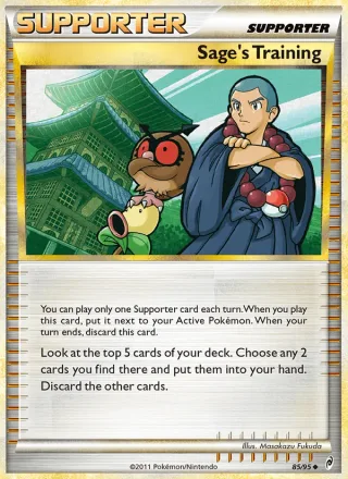 Sage's Training #85 · Call of Legends Pokémon card
