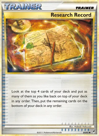 Research Record card