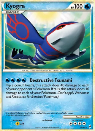 Kyogre #12 · Call of Legends Pokémon card