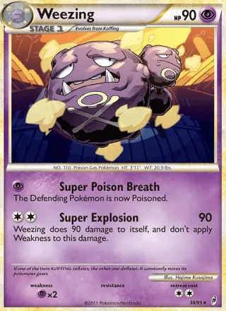 Weezing #38 · Call of Legends Pokémon card
