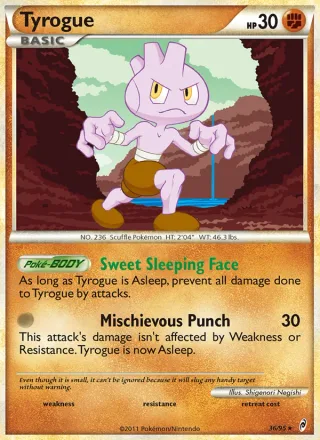 Tyrogue #36 · Call of Legends Pokémon card