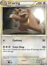 Ursaring · Call of Legends Pokémon card