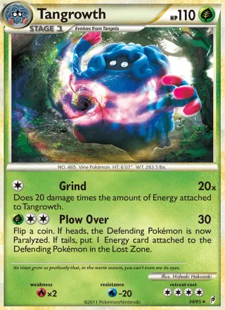 Tangrowth #34 · Call of Legends Pokémon card