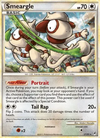 Smeargle #21 · Call of Legends Pokémon card