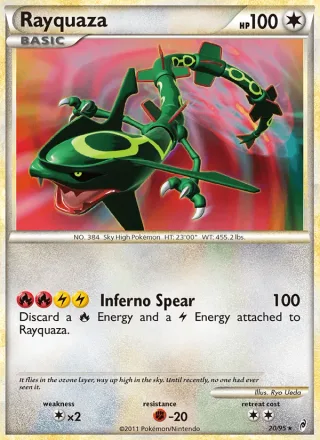 Rayquaza #20 · Call of Legends Pokémon card