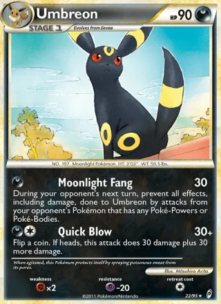 Umbreon #22 · Call of Legends Pokémon card