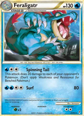 Feraligatr #25 · Call of Legends Pokémon card