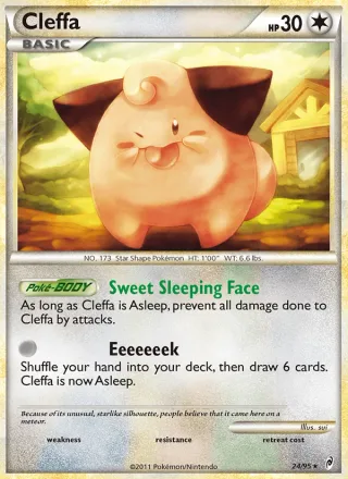 Cleffa #24 · Call of Legends Pokémon card