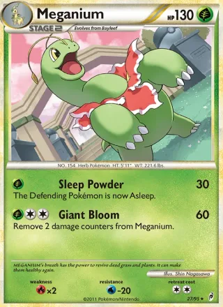 Meganium #27 · Call of Legends Pokémon card