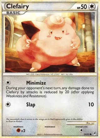 Clefairy #54 · Call of Legends Pokémon card