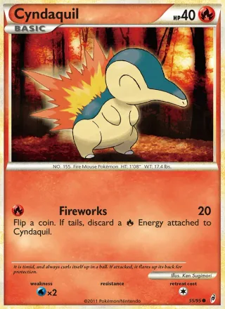 Cyndaquil #55 · Call of Legends Pokémon card