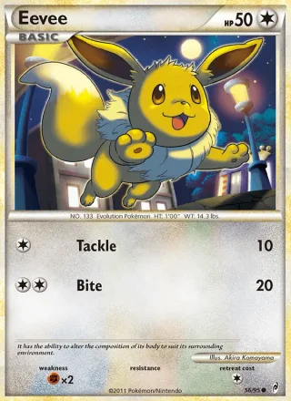 Eevee #56 · Call of Legends Pokémon card