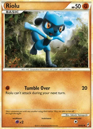 Riolu #50 · Call of Legends Pokémon card