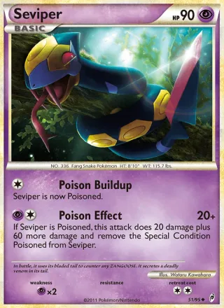 Seviper #51 · Call of Legends Pokémon card