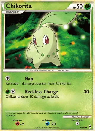 Chikorita #53 · Call of Legends Pokémon card