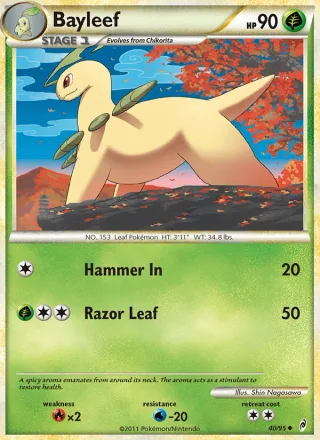 Bayleef #40 · Call of Legends Pokémon card