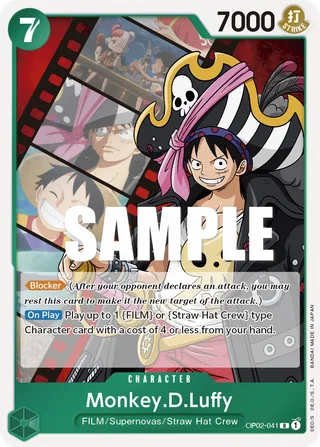 Monkey.D.Luffy #OP02-041 · Paramount War One Piece card