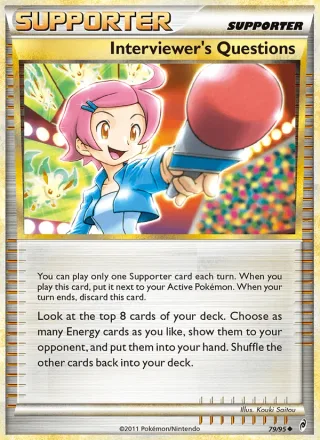 Interviewer's Questions #79 · Call of Legends Pokémon card