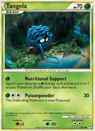 Tangela #72 · Call of Legends Pokémon card