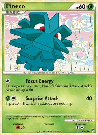 Pineco #68 · Call of Legends Pokémon card