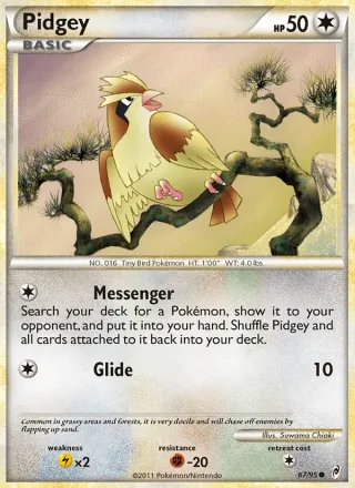 Pidgey #67 · Call of Legends Pokémon card