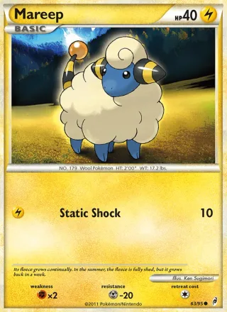 Mareep #63 · Call of Legends Pokémon card