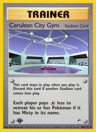 Cerulean City Gym #108 · Gym Heroes Pokémon card