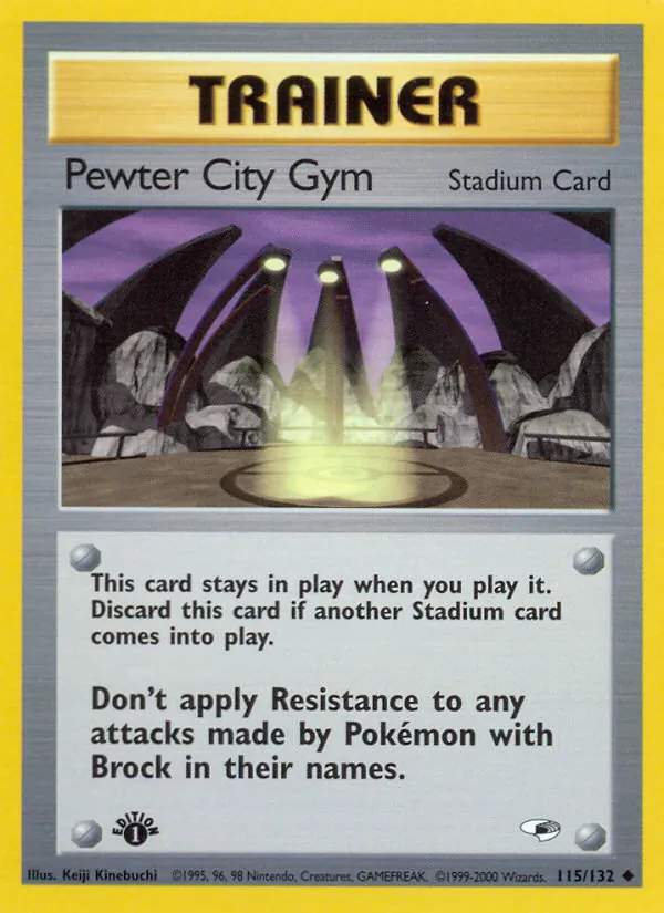Pewter City Gym full card art