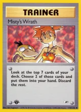 Misty's Wrath · Gym Heroes Pokémon card