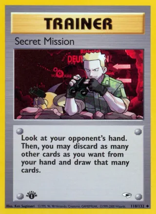 Secret Mission #118 · Gym Heroes Pokémon card