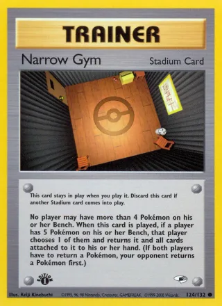 Narrow Gym #124 · Gym Heroes Pokémon card