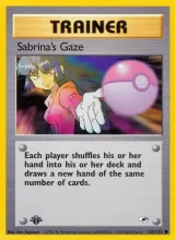 Sabrina's Gaze · Gym Heroes Pokémon card