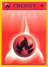 Fire Energy · Gym Heroes Pokémon card