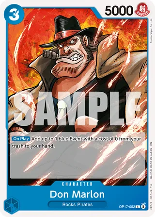 Don Marlon #OP17-052 · The World's Strongest Warriors One Piece card