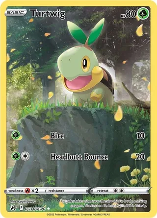 Turtwig #GG31 · Crown Zenith Galarian Gallery Pokémon card