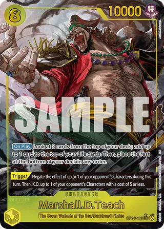 Marshall.D.Teach (Alternate Art) #OP16-119-alternate-art · The Time of Battle One Piece card