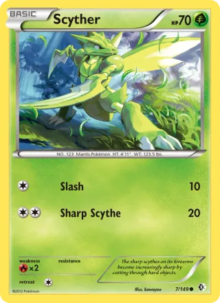 Scyther #7 · Boundaries Crossed Pokémon card