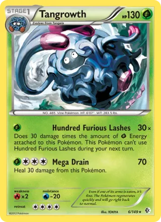 Tangrowth #6 · Boundaries Crossed Pokémon card