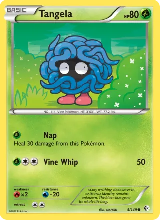 Tangela #5 · Boundaries Crossed Pokémon card