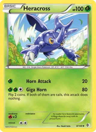 Heracross #8 · Boundaries Crossed Pokémon card