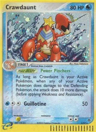 Crawdaunt #3 · Dragon Pokémon card