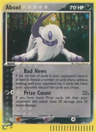 Absol #1 · Dragon Pokémon card