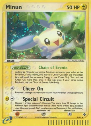 Minun #7 · Dragon Pokémon card